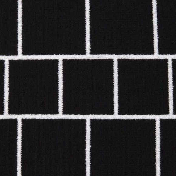 Like new MILLY Black & White Windowpane Jacquard Mini A-Line Dress Size โฆ - Picture 14 of 15